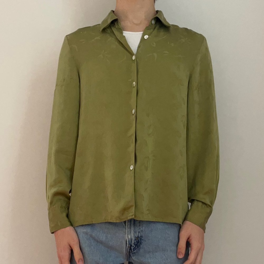 Amanda Smith silk floral blouse